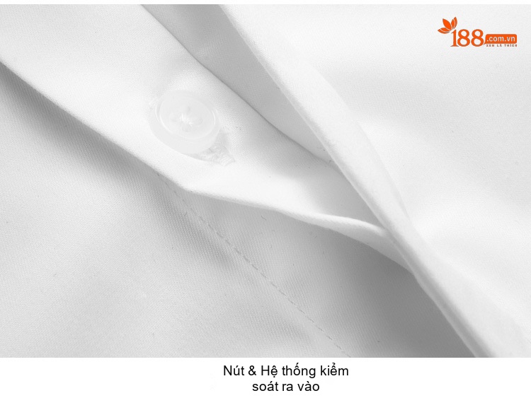 Áo Sơ Mi Dài Tay Nam Kiểu Dáng Slimfit Không Nhăn Cao Cấp Màu Trắng, Đen, Xanh Navy chi tiết 14