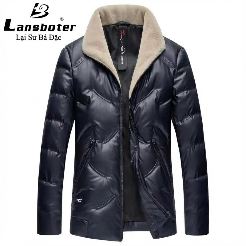 Áo Khoác Dạ Nam Dáng Dài Hai Hàng Khuy Màu Xám, Đen, Xanh Navy, Nâu chi tiết 18