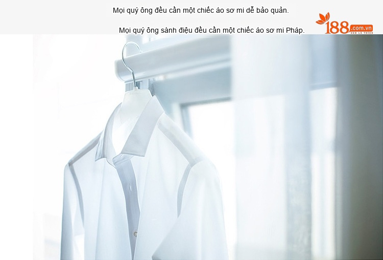 Áo Sơ Mi Dài Tay Nam Kiểu Dáng Slimfit Không Nhăn Cao Cấp Màu Trắng, Đen, Xanh Navy chi tiết 1