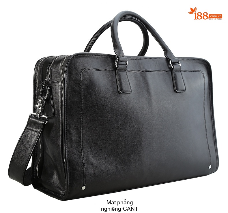 Túi Xách Tay Laptop Nam Da Bò Công Sở Đựng Tài Liệu 17 inch Màu Đen chi tiết 11