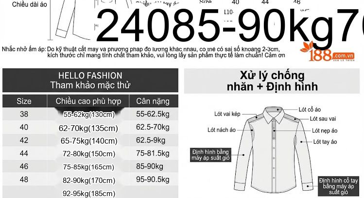 Áo Sơ Mi Nam Dáng Ôm Tay Dài Đính Đá Czech Hình Đầu Lâu Phong Cách Âu Mỹ Màu Trắng, Đen, Xanh Navy... chi tiết 3