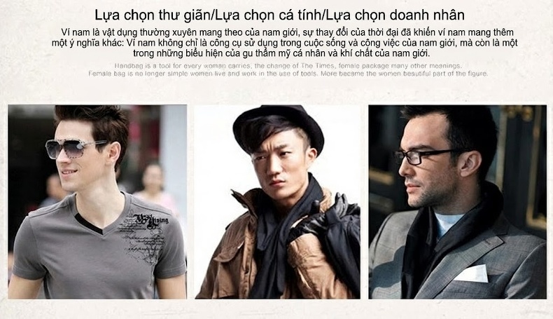 Ví Nam Da Thật Khóa Kéo Gập Đôi Phong Cách Retro Màu Nâu chi tiết 7