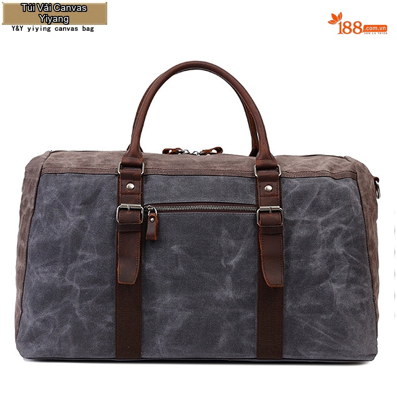 Túi Du Lịch Vải Canvas Dầu Sáp Chống Thấm Nước Đeo Chéo Vai Nam Nữ Sức Chứa Lớn Màu Xám, Nâu, Đen, Xanh...