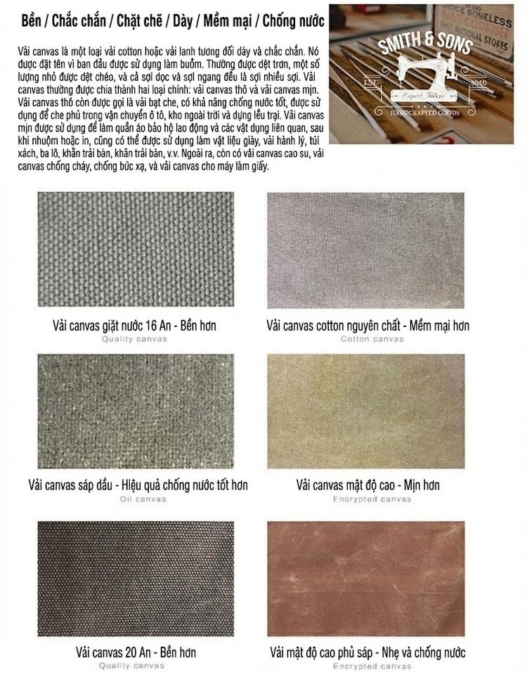 Túi Đeo Chéo Nam Nữ Vải Canvas Kiểu Dáng Postman Thiết Kế Du Lịch, Chụp Ảnh Màu Nâu, Xanh Lá, Xám, Xanh Dương... chi tiết 14