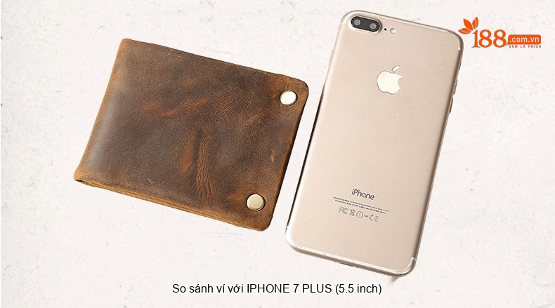 Ví Nam Da Thật Khóa Kéo Gập Đôi Phong Cách Retro Màu Nâu chi tiết 5