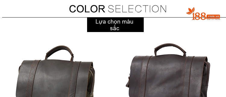 Balo Canvas Phối Da Mờ Du Lịch Phong Cách Vintage chi tiết 5