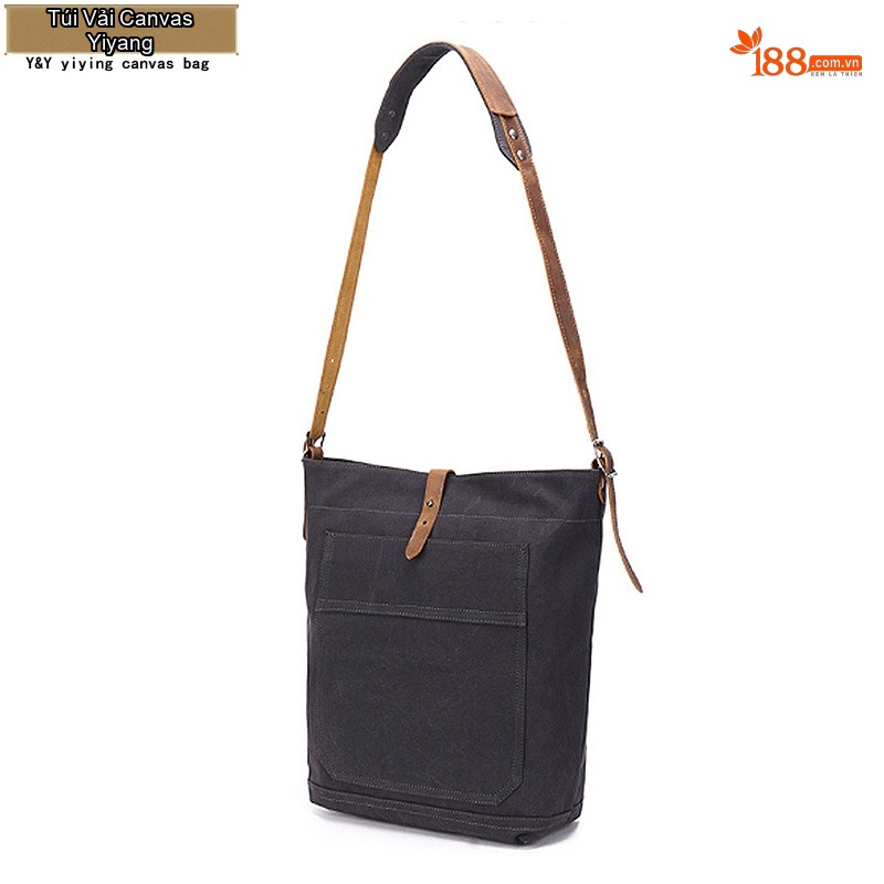 Túi Đeo Vai Vải Canvas Nữ Túi Tote Mua Sắm Hàng Ngày Đơn Giản Màu Đen, Nâu, Xanh Lá, Trắng...