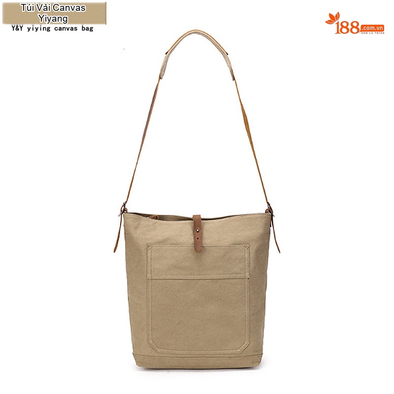 Túi Đeo Vai Vải Canvas Nữ Túi Tote Mua Sắm Hàng Ngày Đơn Giản Màu Đen, Nâu, Xanh Lá, Trắng...