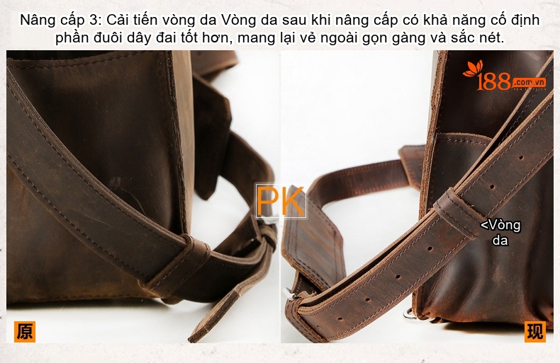 Túi Đeo Vai/Đeo Chéo/Xách Tay Nam Da Thật Phong Cách Âu Mỹ Màu Nâu chi tiết 17