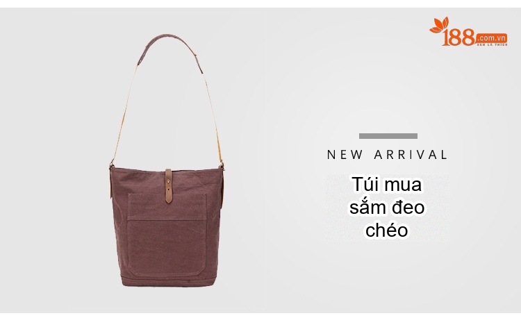 Túi Đeo Vai Vải Canvas Nữ Túi Tote Mua Sắm Hàng Ngày Đơn Giản Màu Đen, Nâu, Xanh Lá, Trắng... chi tiết 2