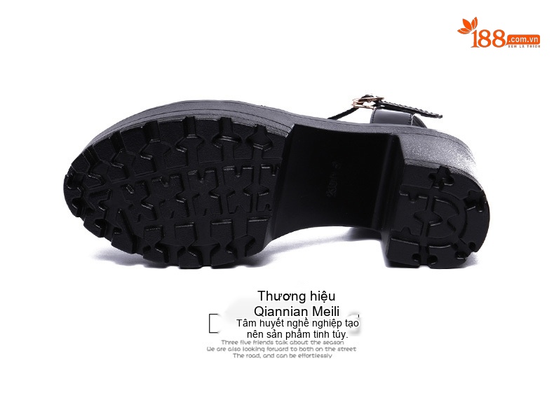 Giày Sandal Cao Gót Nữ Quai Chéo Đế Xuồng Da Bóng Gót Cao 8cm - 9cm Màu Đen, Trắng, Đỏ chi tiết 16