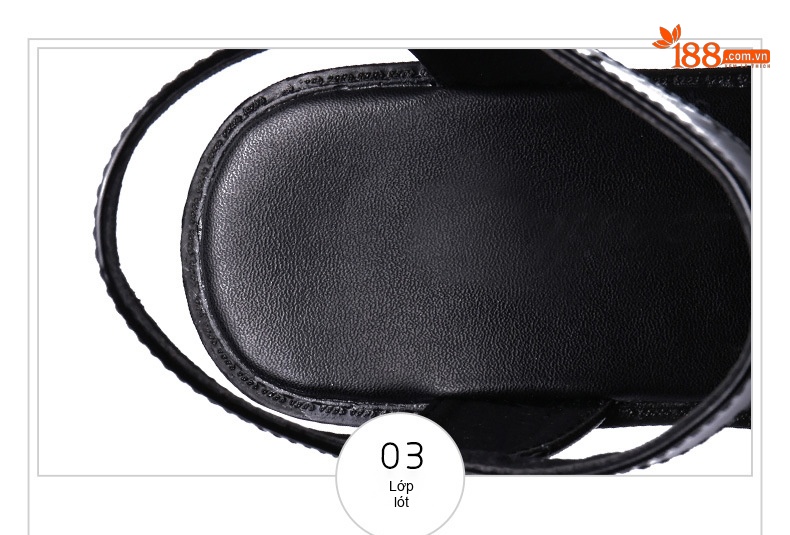 Giày Sandal Cao Gót Nữ Quai Chéo Đế Xuồng Da Bóng Gót Cao 8cm - 9cm Màu Đen, Trắng, Đỏ chi tiết 7