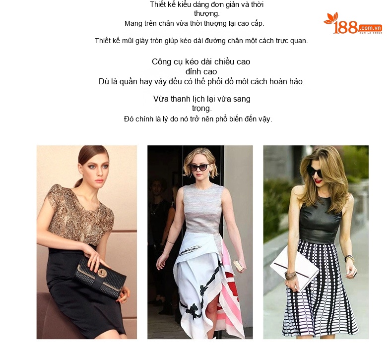 Giày Sandal Cao Gót Nữ Quai Chéo Đế Xuồng Da Bóng Gót Cao 8cm - 9cm Màu Đen, Trắng, Đỏ chi tiết 3