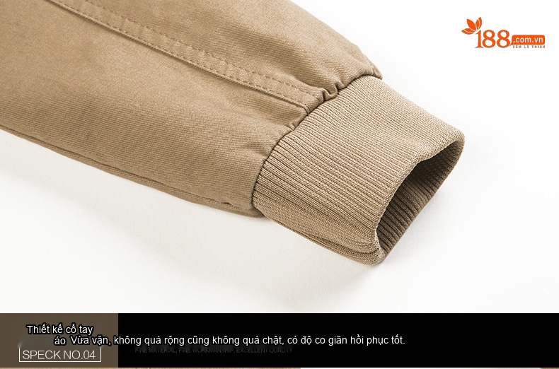 Áo Khoác Lính Nam Cotton Dáng Rộng Phong Cách Âu Mỹ Màu Xanh Rêu, Đen, Nâu chi tiết 18