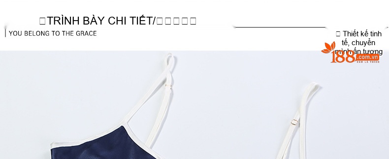Váy Ngủ Lụa Tơ Tằm 100% Dáng Dây Sexy Mùa Hè Màu Đỏ, Xanh Navy, Hồng chi tiết 11