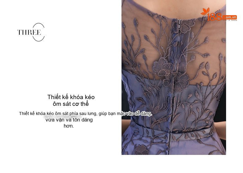 Váy Dạ Hội Dáng Dài Tay Lỡ Thiết Kế Sang Trọng Thanh Lịch Màu Xanh, Đen chi tiết 14
