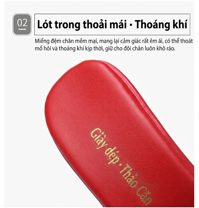 Giày Sandal Cao Gót Nữ Hở Ngón Quai Ngang Đế Xuồng Gót Cao 8cm Màu Đỏ, Đen, Vàng chi tiết 7