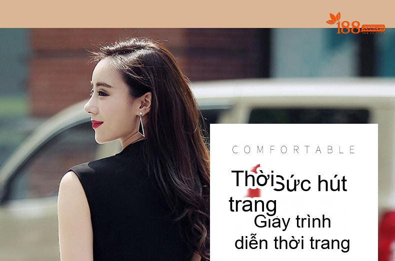 Giày Cao Gót Nữ Quai Ngang Da Bóng Chiều Cao Đế Khoảng 15cm Màu Đen, Đỏ, Trắng, Vàng... chi tiết 3