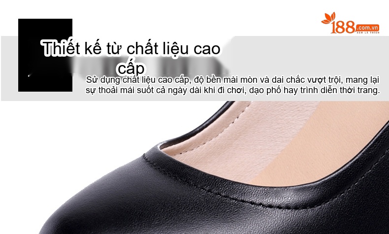 Giày Cao Gót Nữ Quai Ngang Da Bóng Chiều Cao Đế Khoảng 15cm Màu Đen, Đỏ, Trắng, Vàng... chi tiết 7