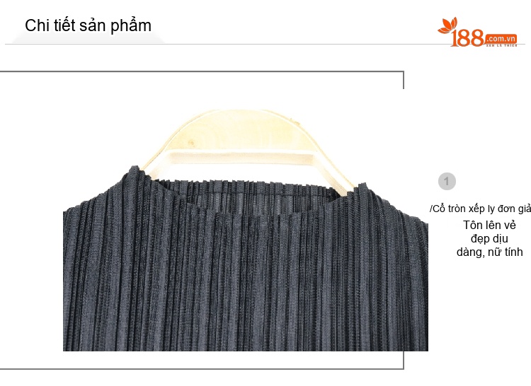 Áo Thun Nữ Tay Ngắn Kiểu Nhún Bèo Phong Cách Tối Giản Màu Xanh, Xám, Đen chi tiết 10