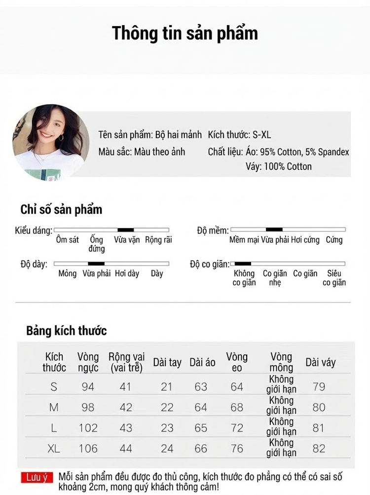Set Áo Thun Tay Ngắn In Hình và Chân Váy Dáng Dài Phong Cách Hàn Quốc Màu Trắng, Xanh Olive chi tiết 5
