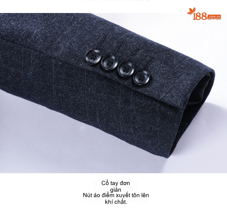 Áo Vest Nam Hàn Quốc Dáng Ôm Thu Đông Màu Xám Xanh chi tiết 38