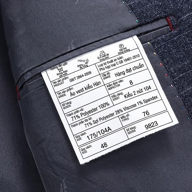 Áo Vest Nam Dáng Ôm Vừa Vặn Phong Cách Hàn Quốc Màu Xanh Navy chi tiết 39