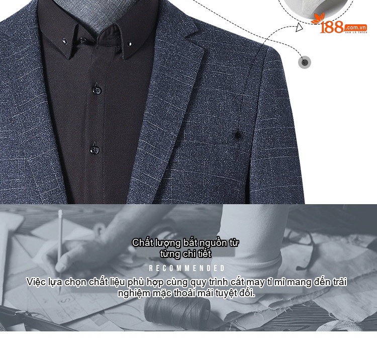 Áo Vest Nam Hàn Quốc Dáng Ôm Thu Đông Màu Xám Xanh chi tiết 31