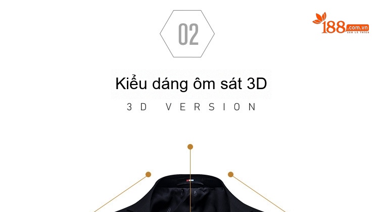 Áo Vest Nam Dáng Ôm Cổ Điển Một Nút Màu Đen chi tiết 26