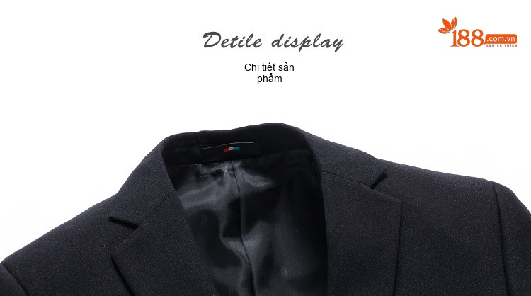 Áo Vest Nam Một Khuy Xẻ Tà Kiểu Dáng Ôm Body Phong Cách Hàn Quốc Màu Đen chi tiết 35