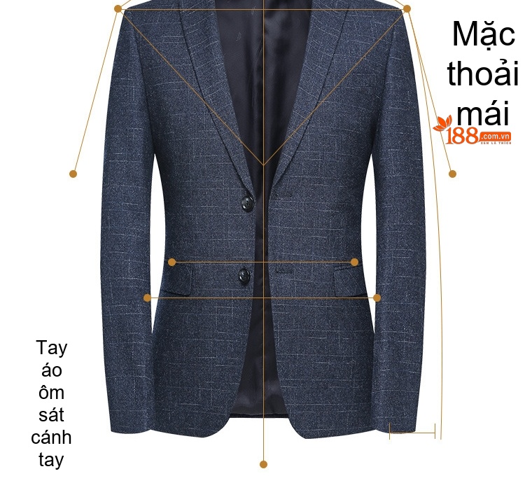 Áo Vest Nam Dáng Ôm Vừa Vặn Phong Cách Hàn Quốc Màu Xanh Navy chi tiết 27