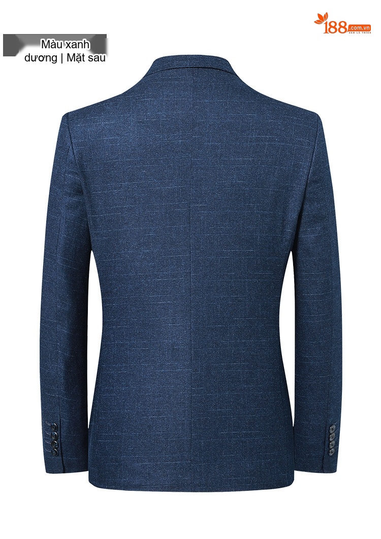 Áo Vest Nam Thu Đông Phong Cách Hàn Quốc Ôm Dáng Màu Xanh Navy chi tiết 12