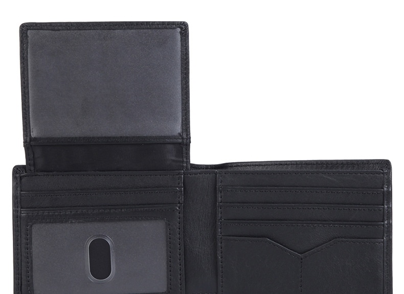 Ví Ngắn Nam Da Thật Phong Cách Retro Chống Trộm RFID Màu Nâu, Đen chi tiết 22