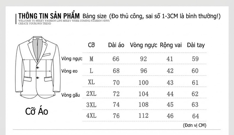 Bộ Vest Nam 3 Món Kiểu Hàn Quốc Dáng Ôm Vừa Thanh Lịch Màu Đen, Xám chi tiết 4