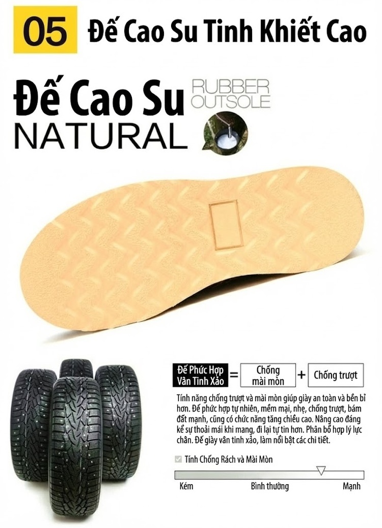 Giày Boot Martin Nam Cao Cổ Da Thật Chiều Cao Đế Khoảng 3cm Màu Nâu, Đen chi tiết 14