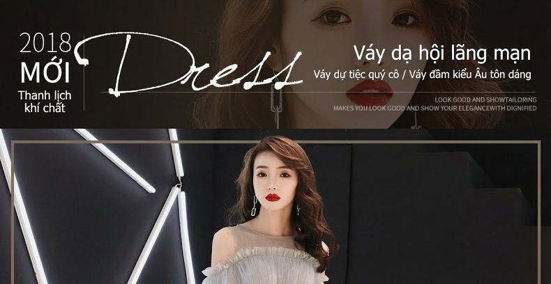 Váy Dạ Hội Dáng Dài Thanh Lịch Hở Vai Màu Xám, Hồng chi tiết 1