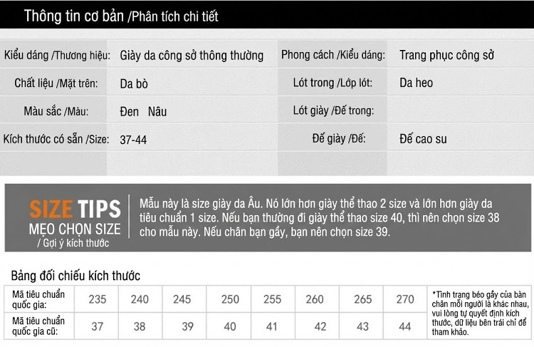 Giày Lười Nam Da Bò Vân Cá Sấu Chiều Cao Đế Khoảng 3cm Màu Đen, Nâu chi tiết 6