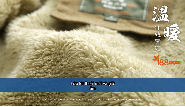 Áo Khoác Nam Cotton Lót Lông Dáng Ôm Ngắn Màu Đỏ Rượu, Xanh Navy, Nâu, Xanh Rêu... chi tiết 5