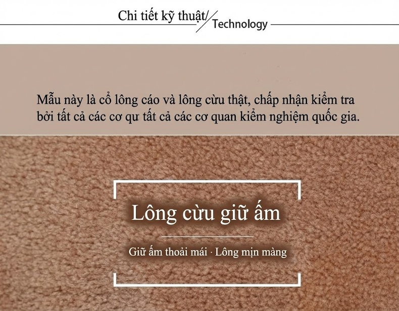 Áo Khoác Lông Cừu Ép Lông Cổ Lông Cáo Dáng Ngắn Màu Trắng, Nâu, Đỏ chi tiết 5