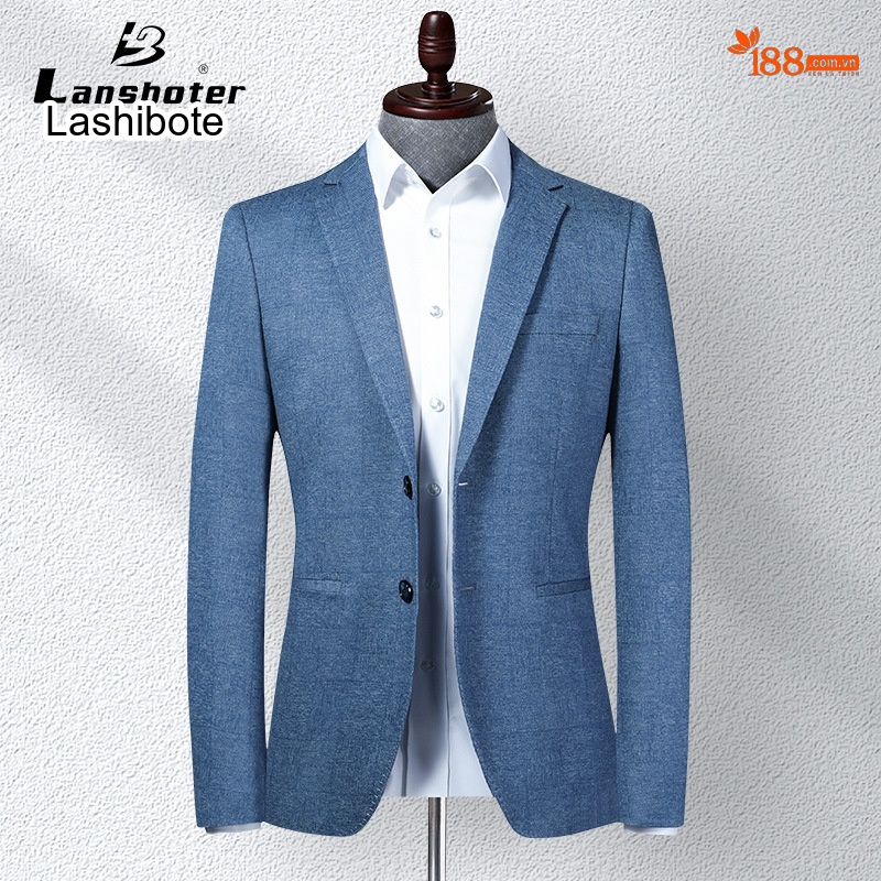 Áo Vest Nam Dệt Kim Co Giãn Phong Cách Hàn Quốc Màu Xanh, Xám