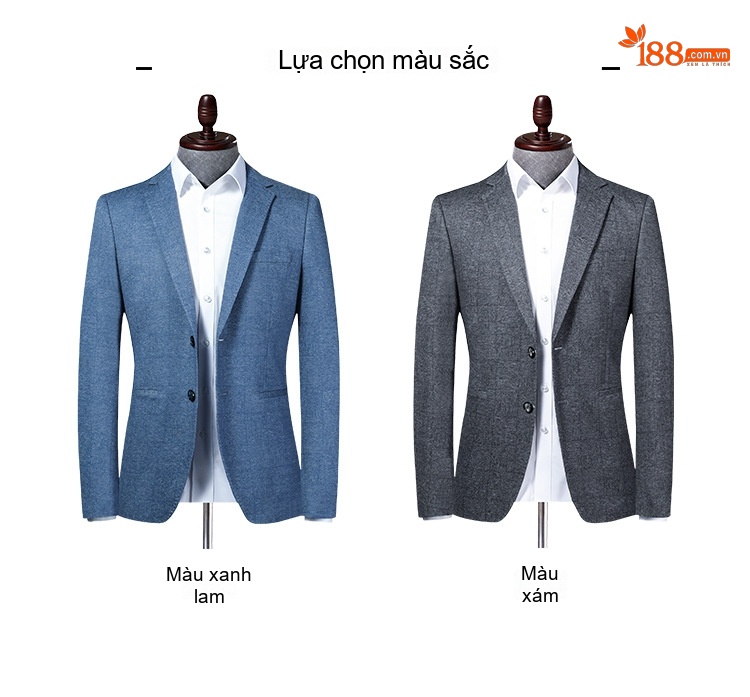 Áo Vest Nam Dệt Kim Co Giãn Phong Cách Hàn Quốc Màu Xanh, Xám chi tiết 2