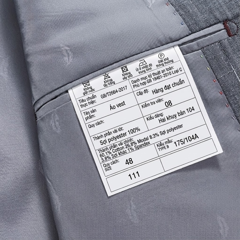 Áo Vest Blazer Nam Cotton Modal Mỏng Dáng Ôm Phong Cách Hàn Quốc Màu Xám chi tiết 14