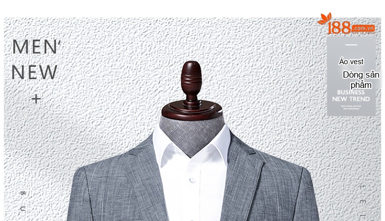Áo Vest Blazer Nam Cotton Modal Mỏng Dáng Ôm Phong Cách Hàn Quốc Màu Xám chi tiết 1