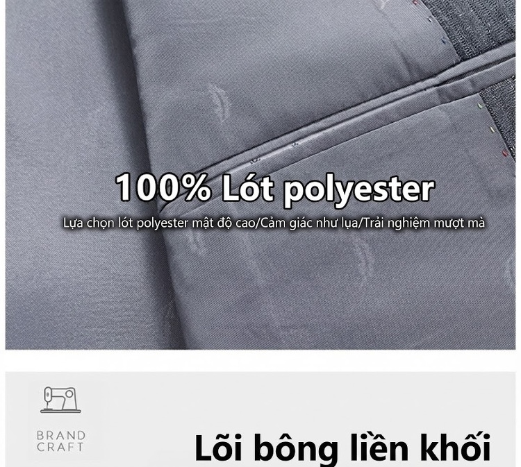 Áo Vest Blazer Nam Cotton Modal Mỏng Dáng Ôm Phong Cách Hàn Quốc Màu Xám chi tiết 6