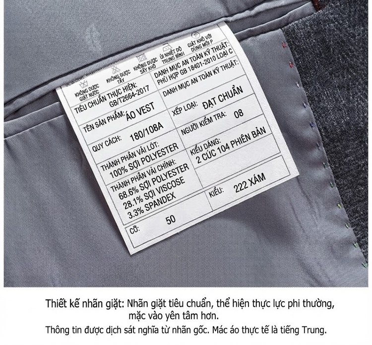 Áo Vest Nam Dệt Kim Co Giãn Phong Cách Hàn Quốc Màu Xanh, Xám chi tiết 14