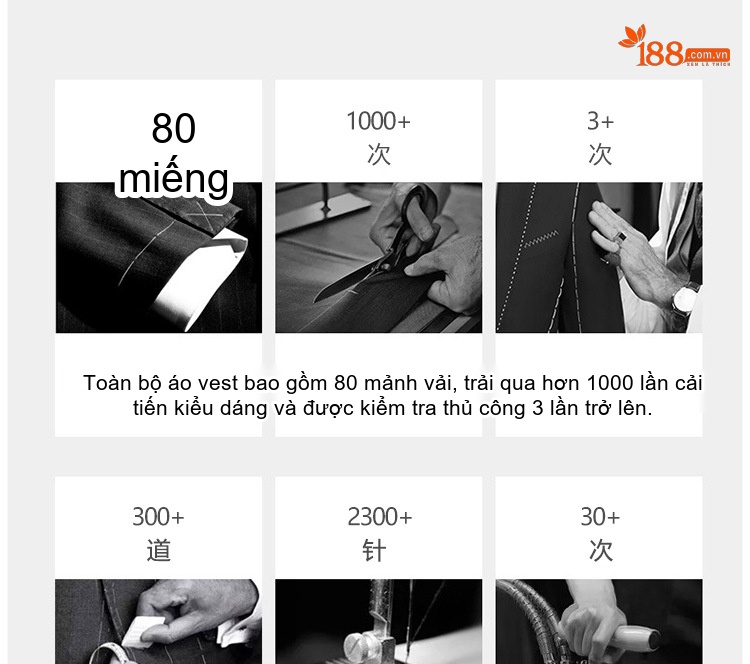 Áo Vest Blazer Nam Cotton Modal Mỏng Dáng Ôm Phong Cách Hàn Quốc Màu Xám chi tiết 4