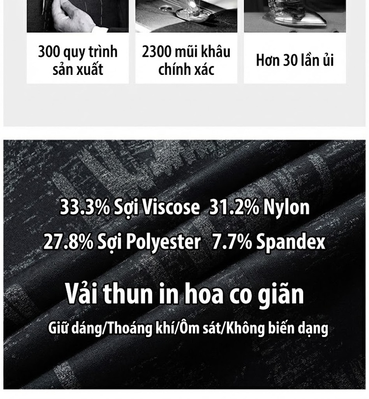 Áo Vest Nam Mỏng Phong Cách Hàn Quốc Co Giãn Dáng Ôm Màu Đen, Xám chi tiết 4