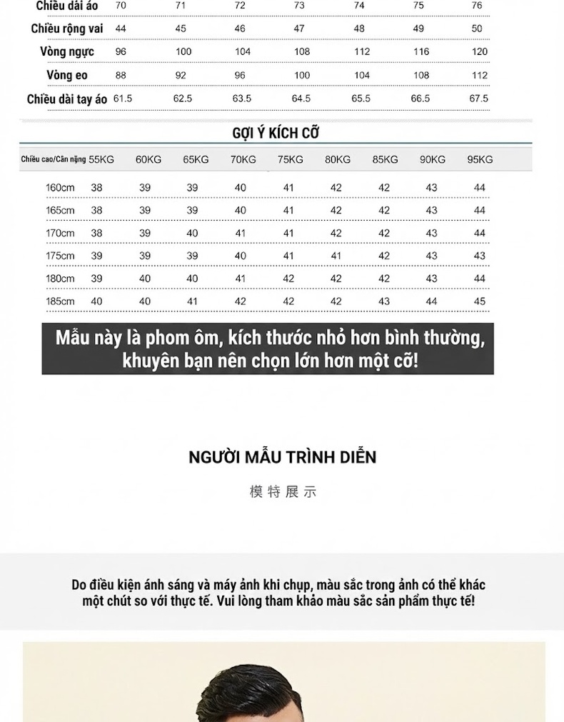 Áo Sơ Mi Nam Cotton Họa Tiết Kẻ Sọc Mỏng Nhẹ Màu Trắng, Đen, Xám, Xanh chi tiết 7