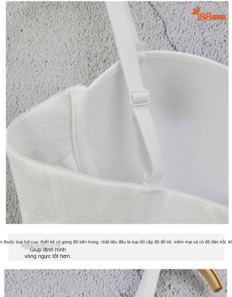 Áo Bra Croptop Nữ Hai Dây Đính Hạt Trai Phong Cách Thời Trang Màu Trắng, Đen chi tiết 3