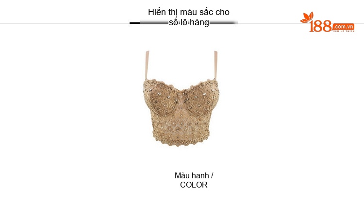 Áo Bra Ren Móc Treo Dây Sexy Lót Ngực Màu Nude chi tiết 3